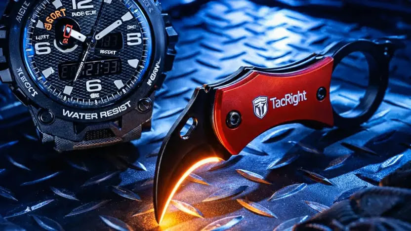 Military Watch + StrikePocket Knife